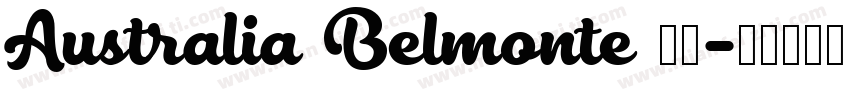 Australia Belmonte 字体字体转换